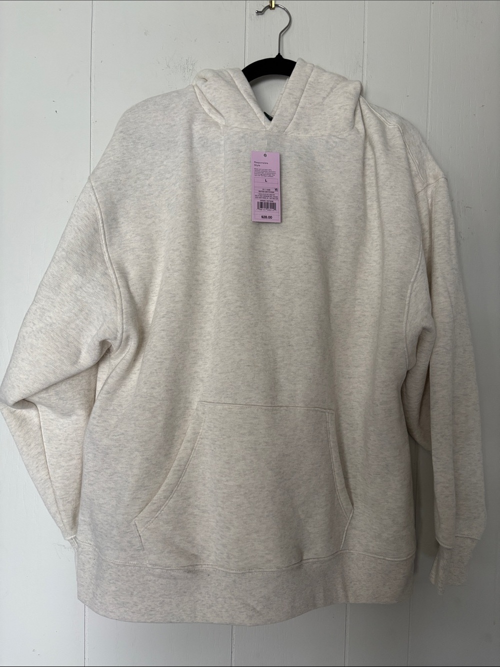 wild fable Women's Hoodie - Heather Cream
